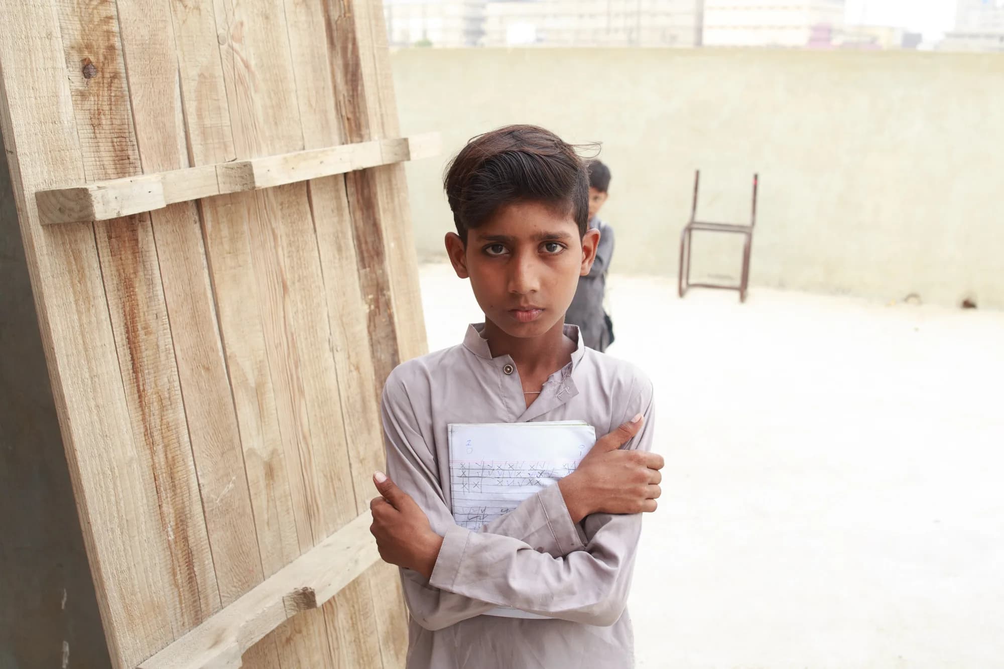 Azan Raza, a young student at the Library of Ibrahim Goth