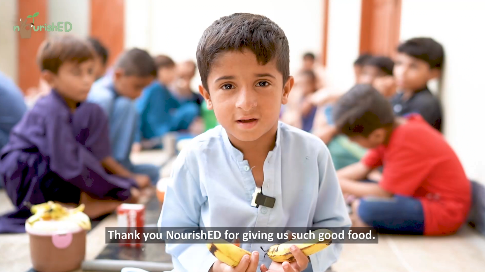 Students thanking Nourished for daily meal support